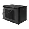 Gabinete de Rack Netberg 19" 9U 450X600X400, de Parede, Portas Perfuradas, Preto N