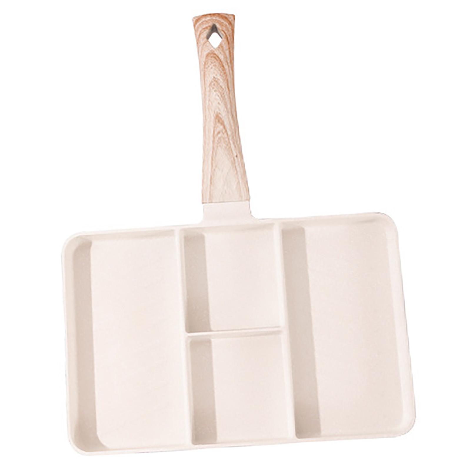 

Divided Grill Maifan Stone Coating Aluminum Uniform Heating Anti Stick Multifunctional 4 Section Breakfast Pan for Frying Eggs Steak Vegetables