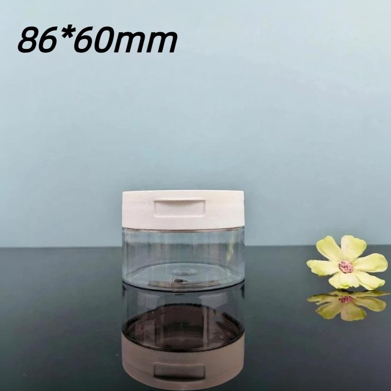 Makeup Remover Pad Jar With Tweezers Round Clear Container Jars Empty Bottle Wide Mouth Flap Bottle Storage Lotion