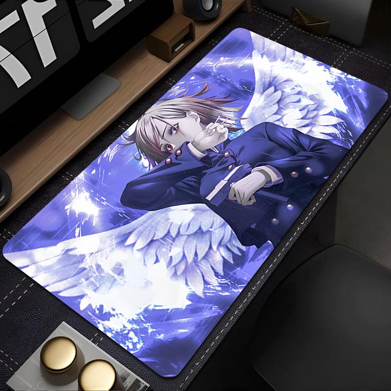 Cartoon Mouse Pad Design NonSlip Desk Mat Gaming Accessories Stitched Edges Jujutsu Kaisen Kugisaki Nobara For Gamer Mousepad