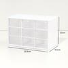 Japanese Solid Color 9-Grid Mini Drawer Storage & Organizer Box