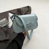 Red Bow Crossbody Bags for Women  New Simple Versatile Single Shoulder Bag French Textured Leather Handbags Trend