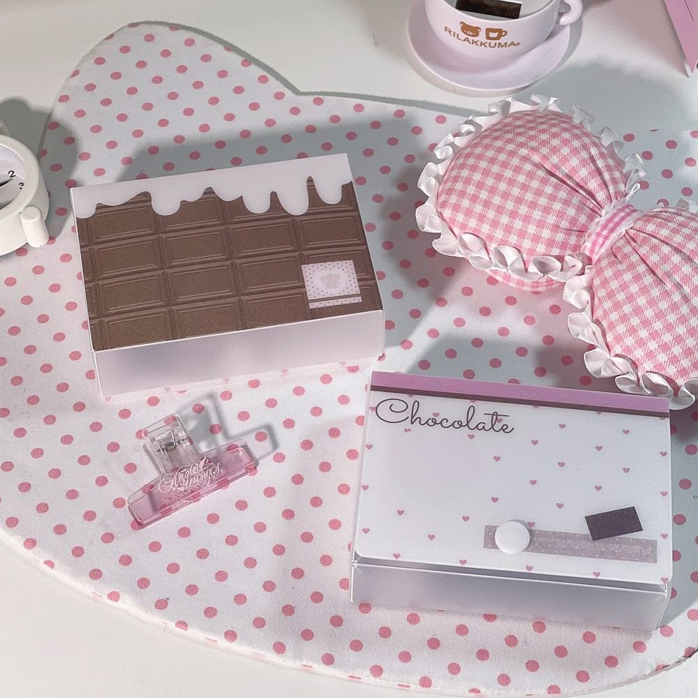 Jewelry Container Storage Box Frosted Texture Cards Box Cute Collection Box  for Storing Jewelry