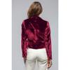 Women's Gold Velvet Suit Jacket Short Section Thin A Buckle Slim Spring and Autumn Leisure Suit