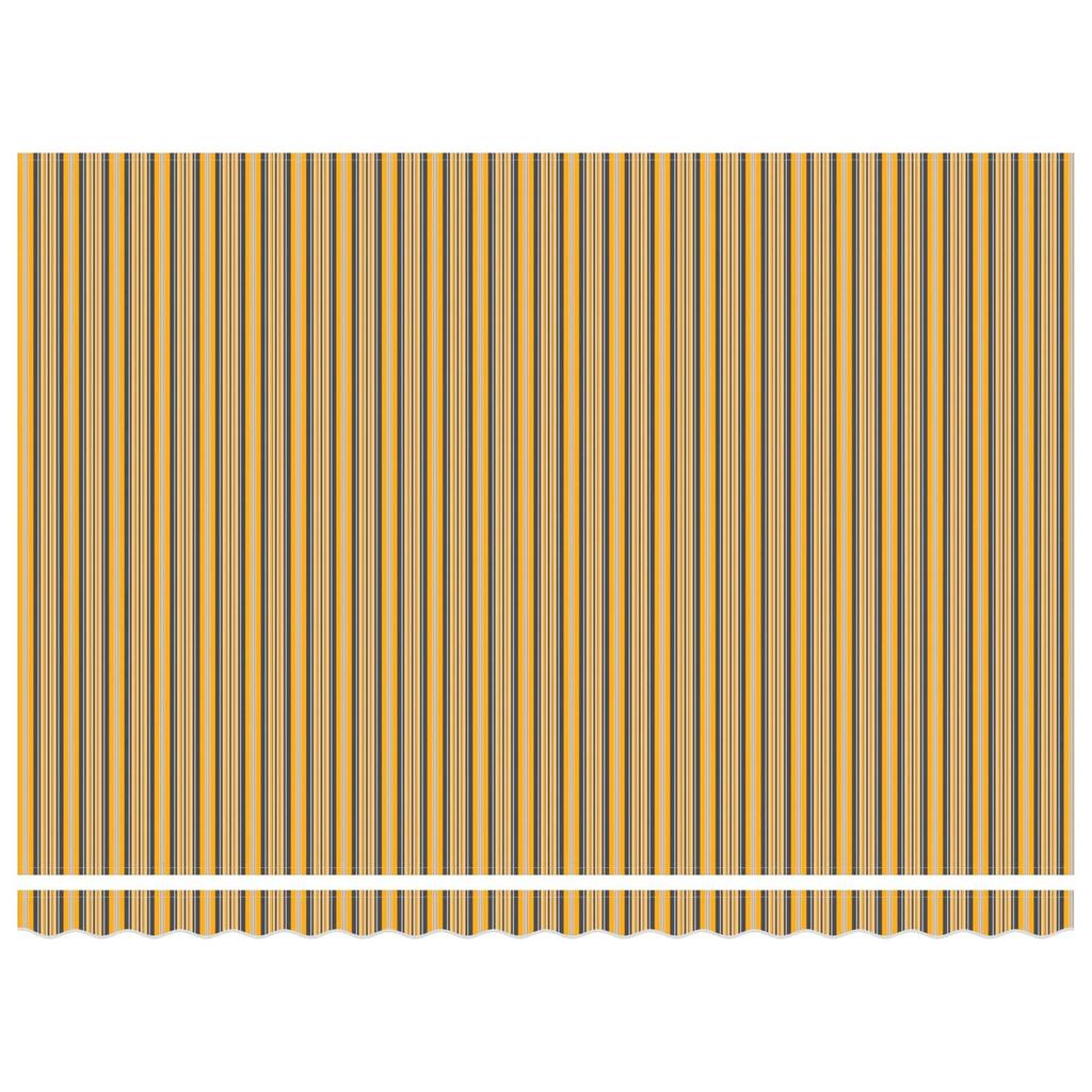Retractable Awning Frame Yellow and Grey 450 X 300 Cm
