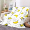 1pc Cute Banana Design Blanket Warm, Cozy, And Soft, Suitable for Sofas, Beds, Cars, And Office Use.Perfect for Camping And Travel, Making It a Great