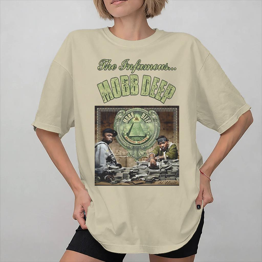 Mobb Deep The Infamous Koszulka Modowa Unisex Damska 100% Bawełna Koszulka Ubrania