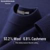 SHANSHAN Men's Wool Blend Crew Neck Sweater