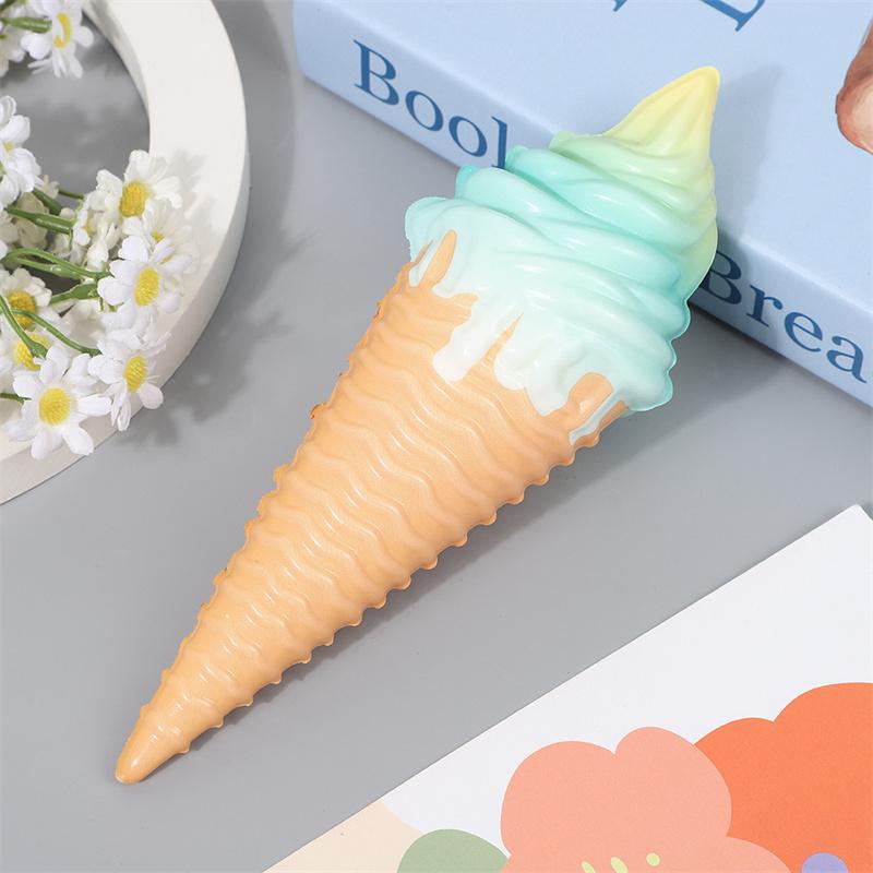 Кольорове морозиво Сквіші Повільно піднімається М'яка Креативна Іграшка-стискалка Симуляція Зняття Стресу Веселий Різдвяний Подарунок Іграшка для Дітей