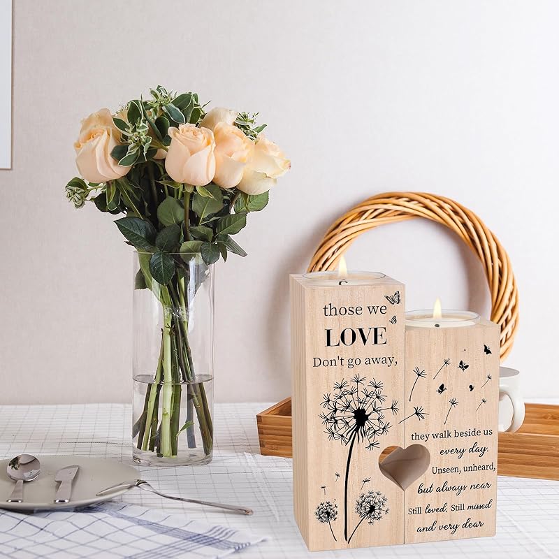 Sympathy Gifts for Loss of Loved One, Memorial Bereavement Gifts Candle Holders - Condolence Gift, Bereavement Gifts for