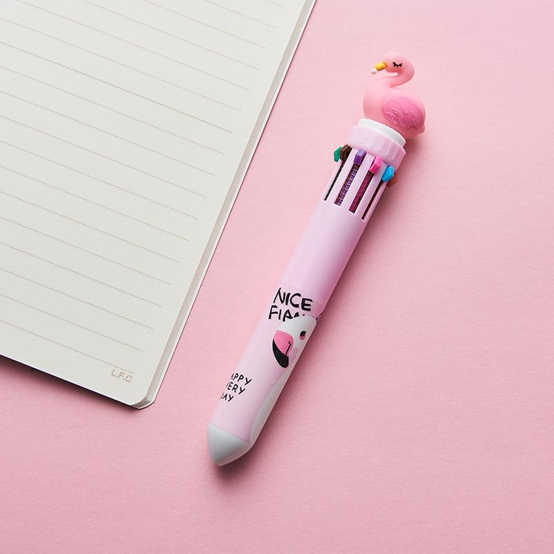 Creative Cartoon Multi-Color Ballpoint Pen for Students and Journals