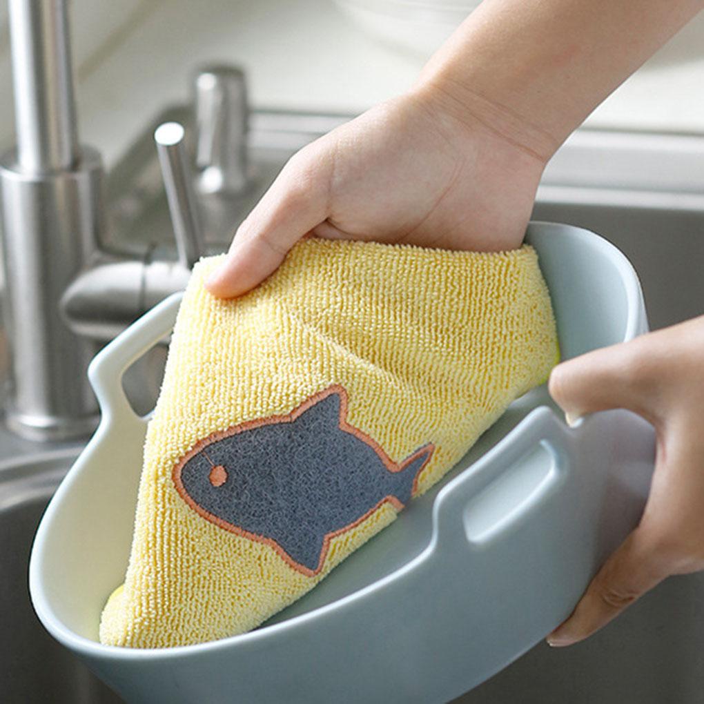 Microfiber Square Dishcloth Kitchen Washing Cleaning Towel Dish Cloth Wiping Rag