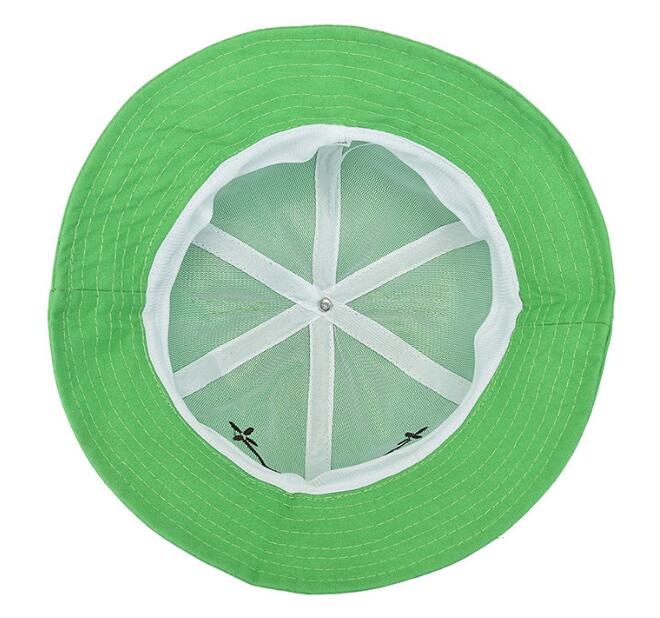2024031113 Green Frog Bucket Hat Cotton Adult Children