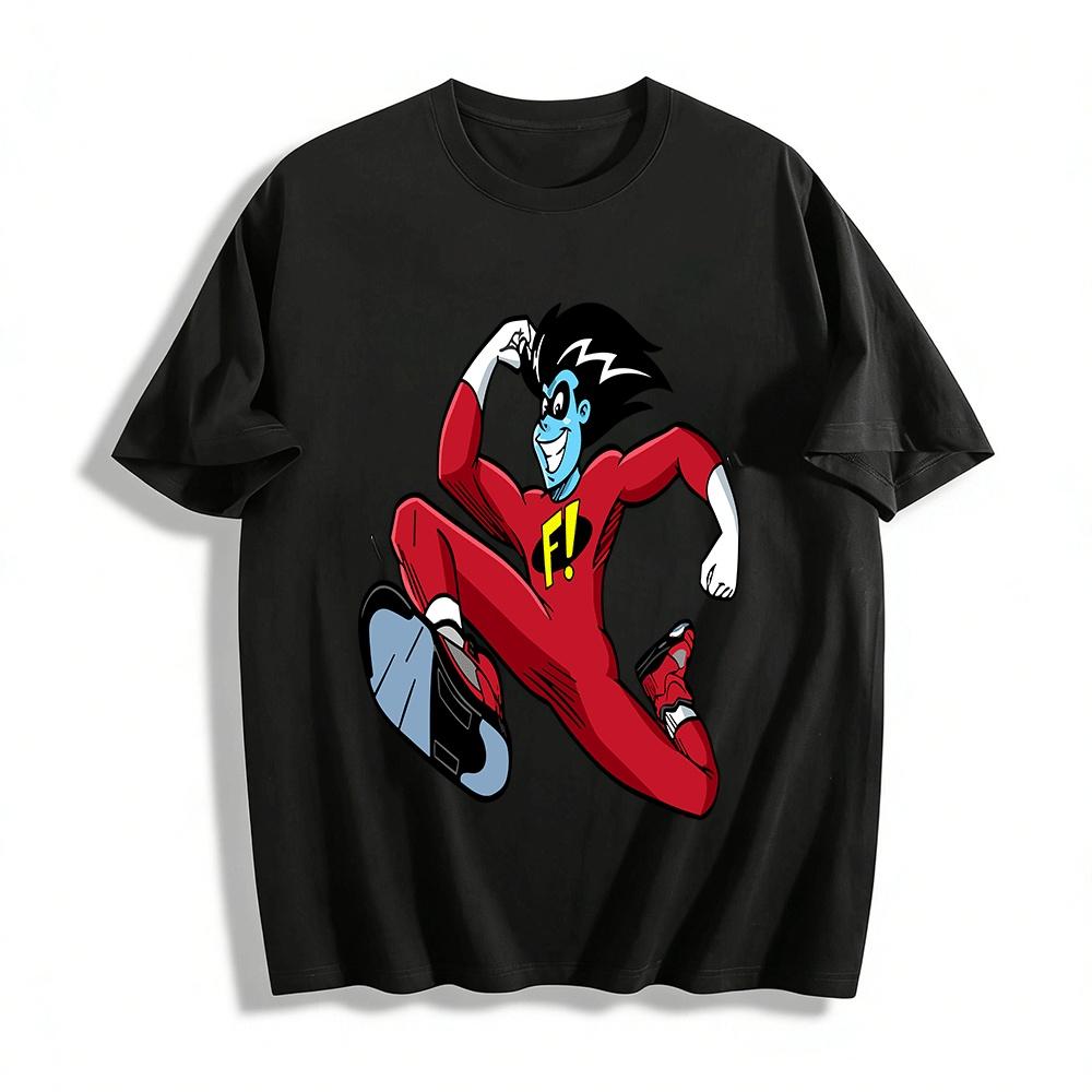 

Freakazoid Cartoon Printed Casual Fashion Top For Fans Pure cotton T-shirt XXS
