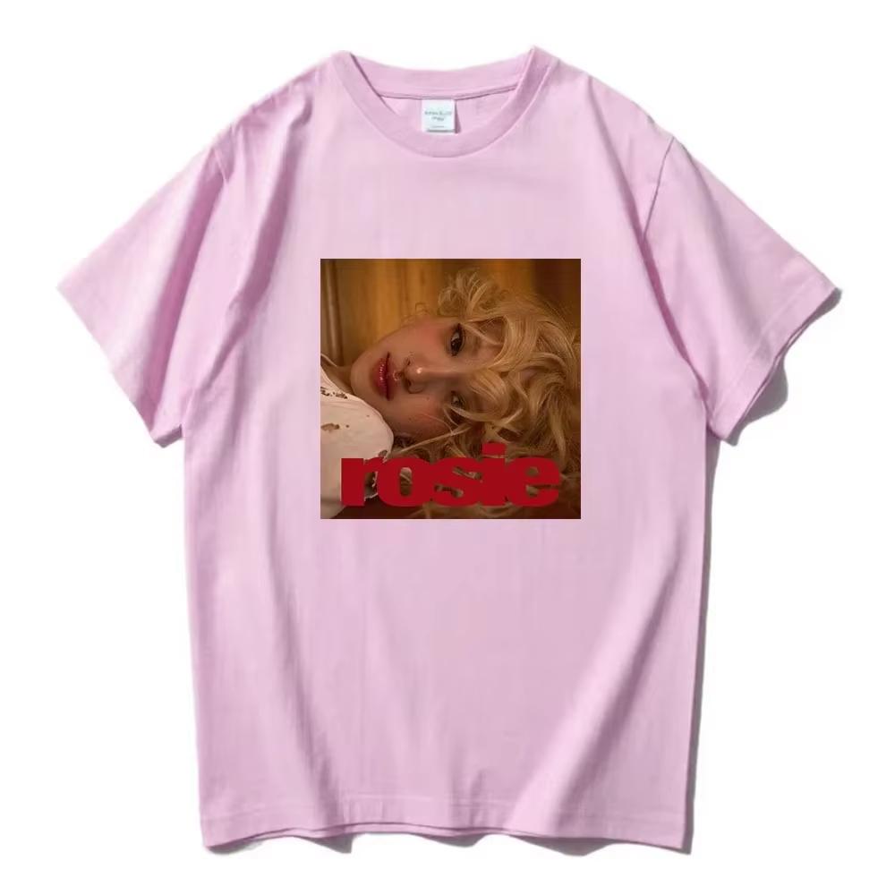 Rosé New Album Number One Girl Same T Shirt Menwomen Clothing Harajuku Tops Y2k High Quality Suitable For Both Men And Women