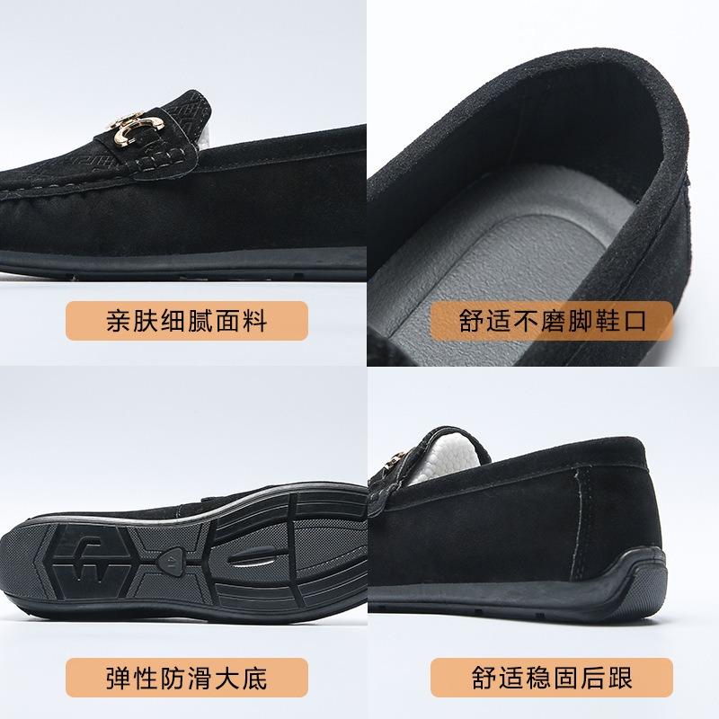 Herren Doudou Schuhe Sommer neu Anti-Samt mattes Leder Schuhe faul ein Pedal grün Business Fahren trendige Schuhe Herren