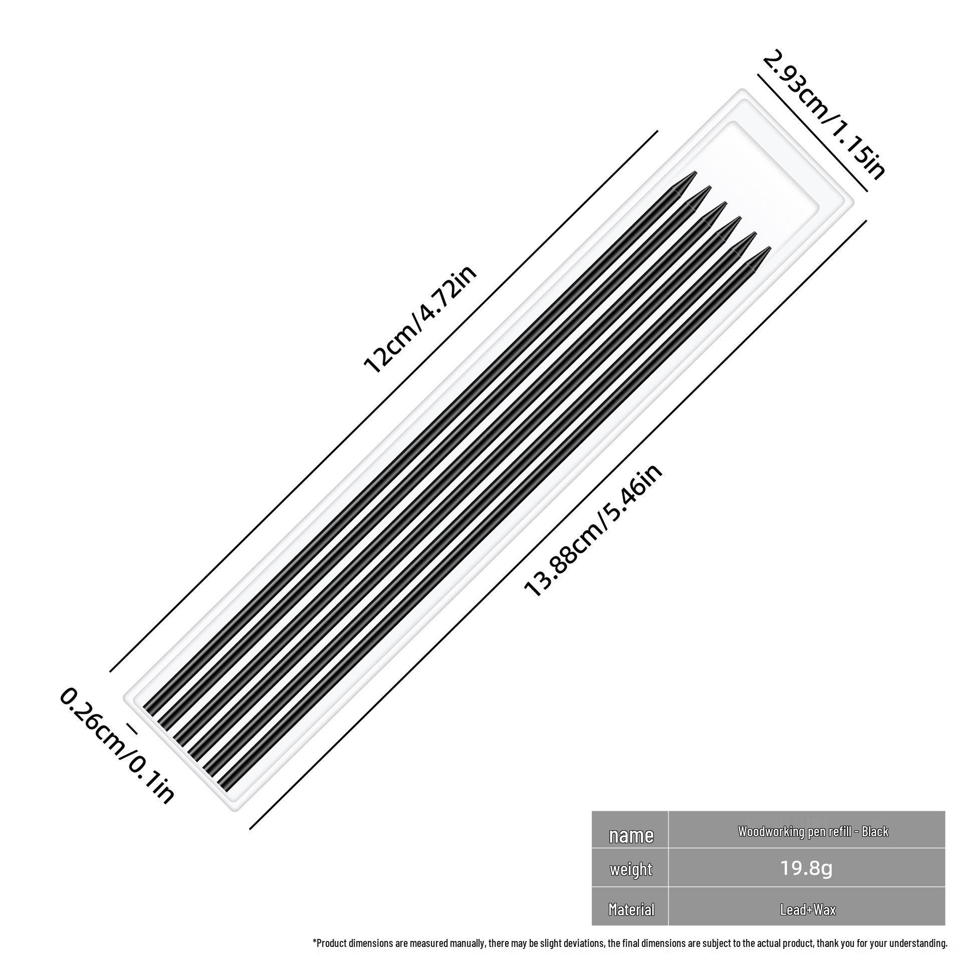 Deep Hole Woodworking Marking Pencil for Engineering