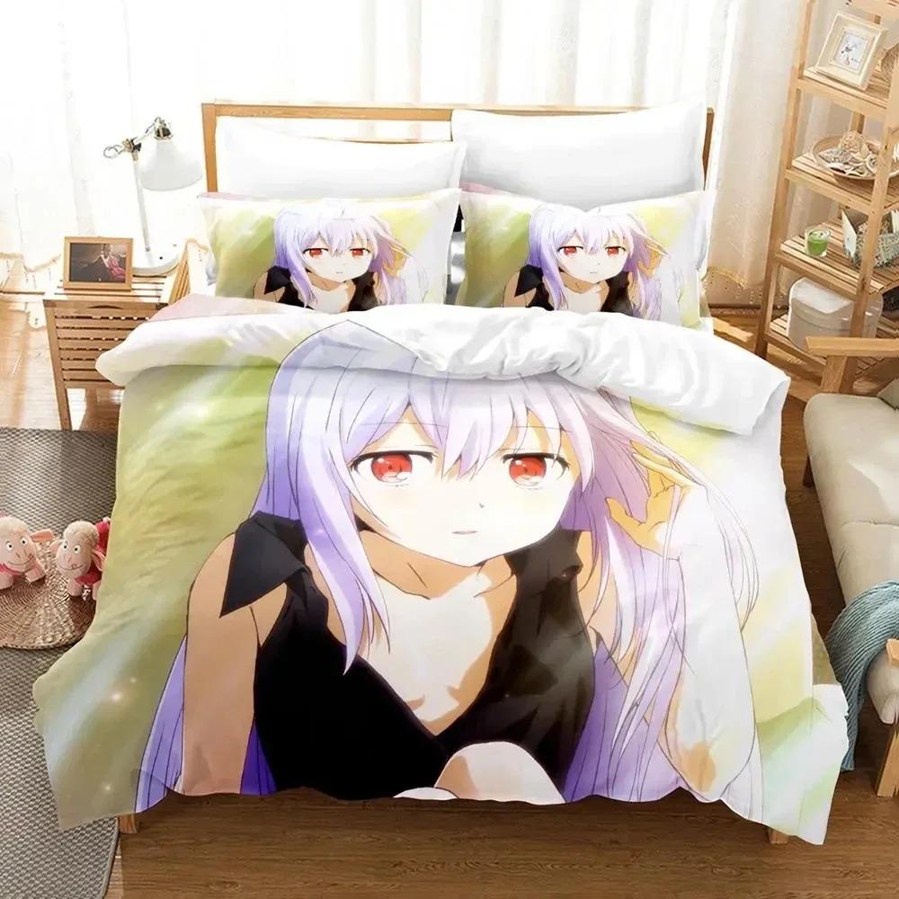 Lightweight Elegant 3D Print Anime Plastic Memories Isla Bed Size Boy Adult King Queen Quilt Comforter