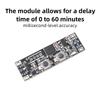 DC 3-20V Delay Time Module 0-60min Adjustable Delay 3A High Current Output 3 Working Modes Industrial Grade Timer Board