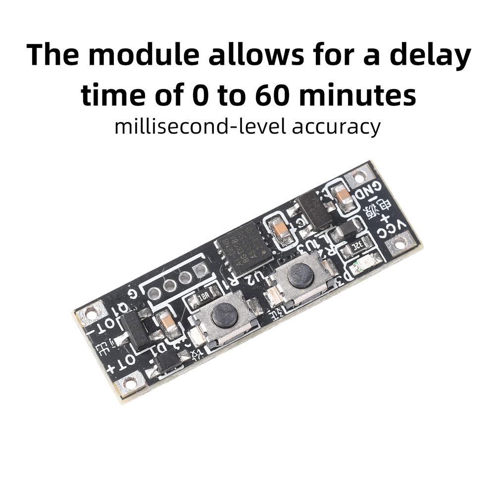 DC 3-20V Delay Time Module 0-60min Adjustable Delay 3A High Current Output 3 Working Modes Industrial Grade Timer Board