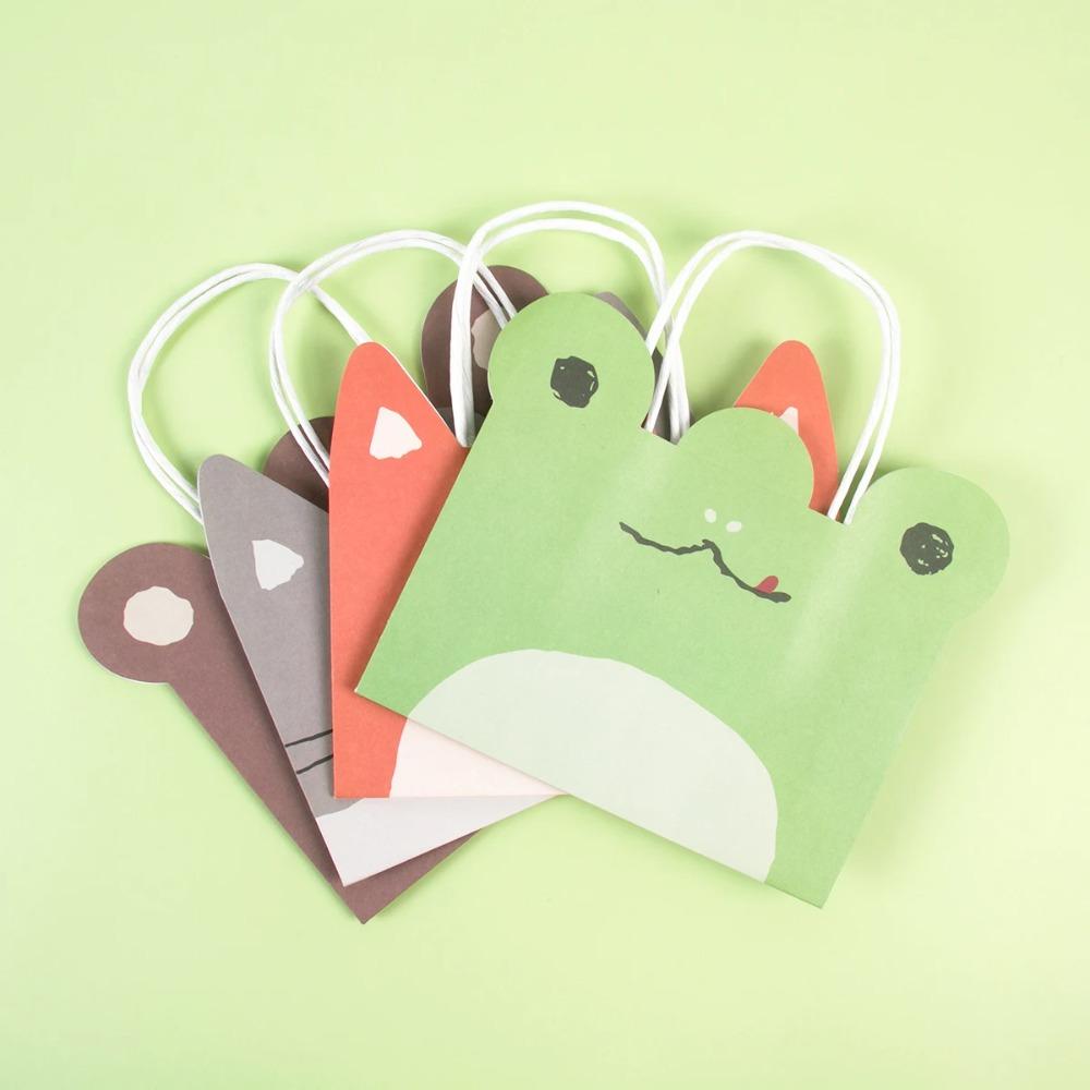 Safari Party Jungle Animals Candy Bags Cartoon Packaging Bag Gift Bags  Kids Birthday