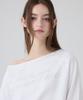 DANGLEDROP Dgdp Raglan Off-Shoulder Long Sleeve_White