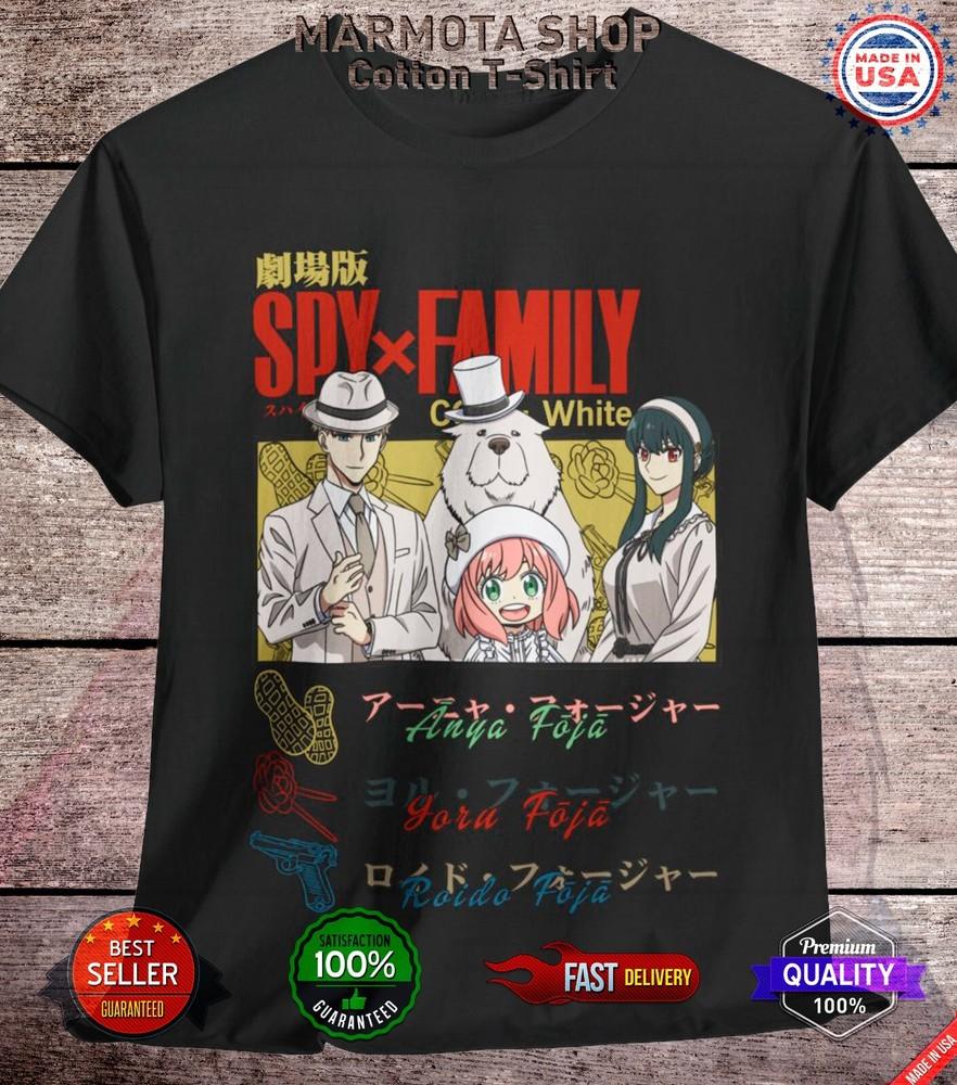 

Spy X Family T-Shirt Code White Anya Anime Soft Tee Yor Loid Forger Shirt Unisex 2XL
