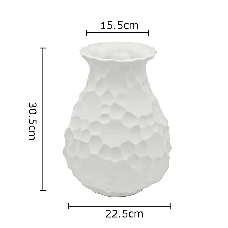 

Honeycomb Surface Ceramic Vase Desk Decoration White Porcelain Floral Vases Artificial Flowers Decorative Flower Arrangement белый