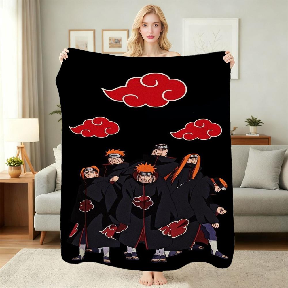 Kakashi Anime Ninja Print Blanket Sofa Blanket Soft And Comfortable Outdoor Plush Blanket Christmas Gifts Machine Washable