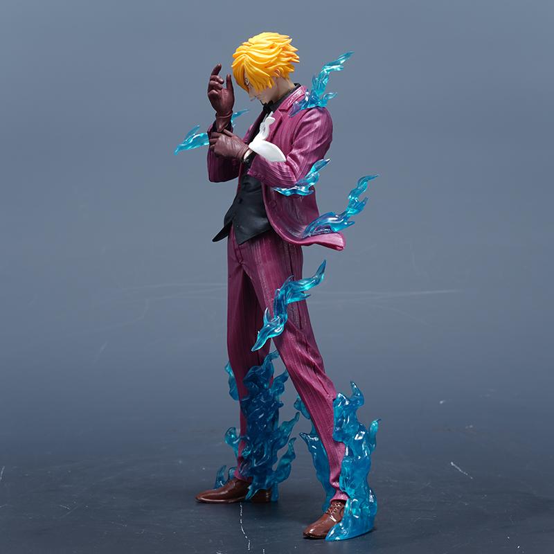 25cm One Piece Anime Figure Sanji Figures Pop Smoking Sanji Figurine Pvc Statue Model Collection Desk Decor Toys Birthday Gifts