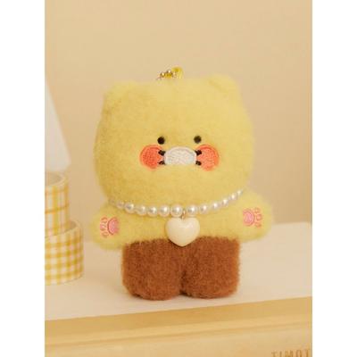 Flat Fossil Pearl Necklace Keychain Doll_Chunshik