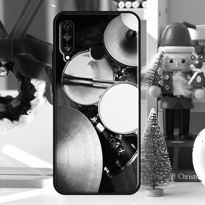 Musical Instrument Drum For Huawei Nova 9 10 SE 11 Pro Y60 Y70 Y90 Y61 Y91 Y72 Y73 12i 11i 8i P20 P30 P40 Lite Case