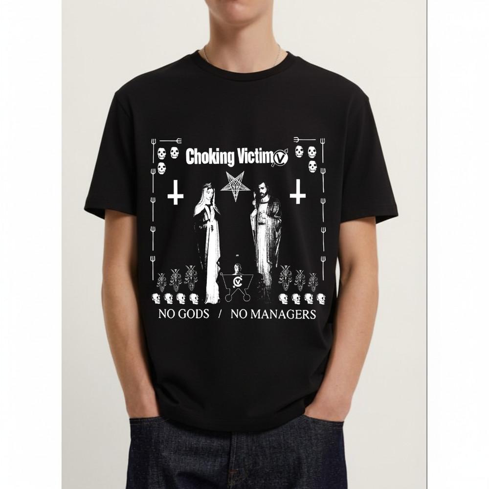 Choking Victim No Gods No Masters Classic Adult T-Shirt Unisex T-Shirt XXXL