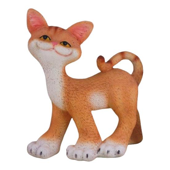 Fortune Cat Ornament Resin Material Fine Craftsmanship Cat Sculpture Wealth Symbol Decor Home Party Decoration