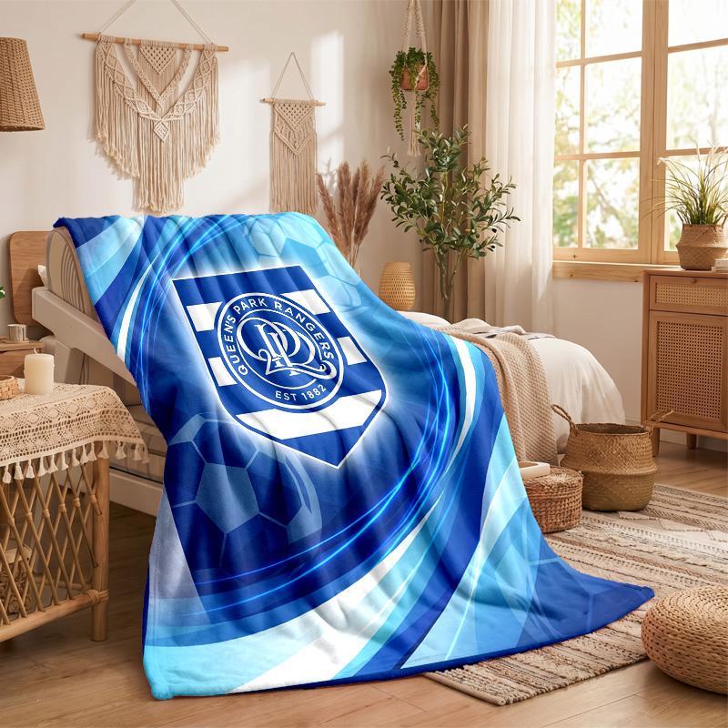 Queens Park Rangers Football Print Flannel Blanket Soft Warm Sofa Bed Throw Blanket For Home Office Bedroom