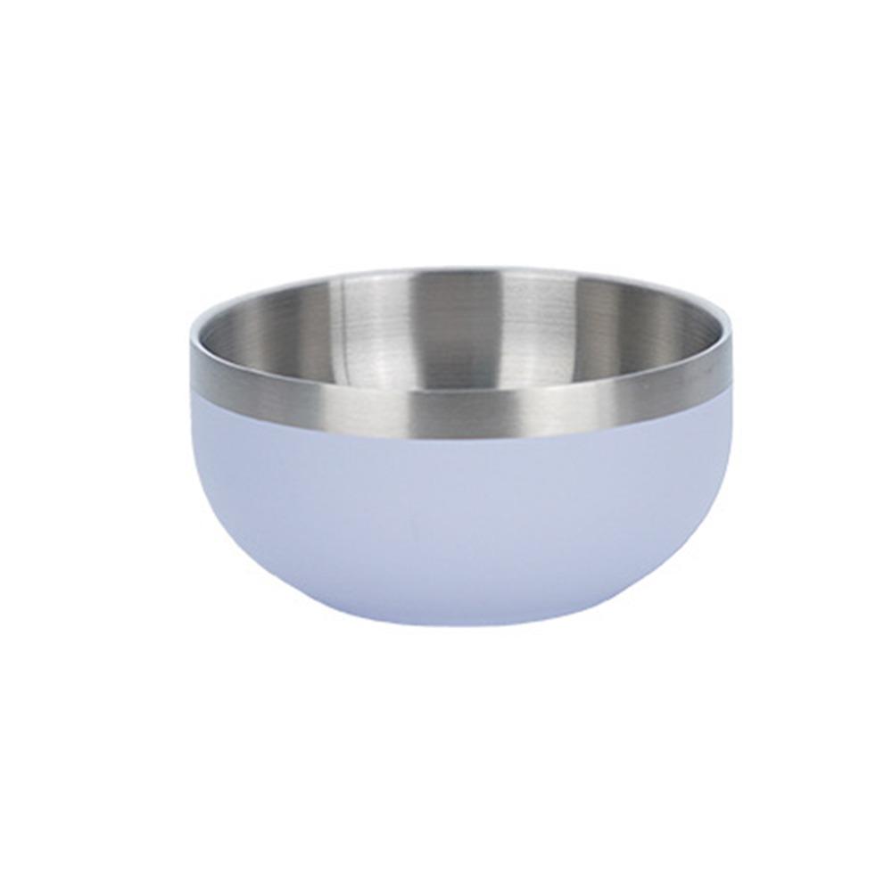 Multi-color Fruit Salad Bowl Round Bowl Food Container Stainless Steel Bowl  Kitchen Tableware