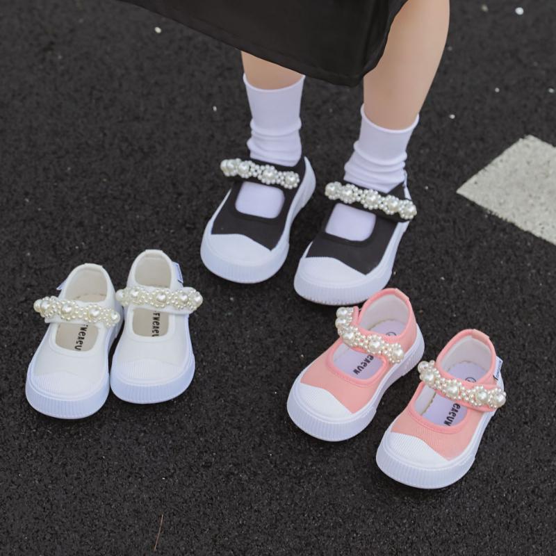 Girl Shoes Autumn New Soft Sole Children Shoes Breathable Kid Canvas Shoes Kid Casual Shoe Fashion Princess Shoe Mary Jane Shoe