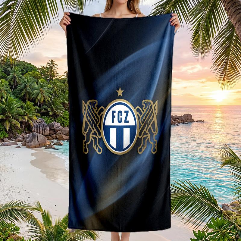 Telo Mare Asciugatura Rapida Stampa FC Zürich Microfibra Assorbente Portatile da Viaggio Asciugamano per Nuoto