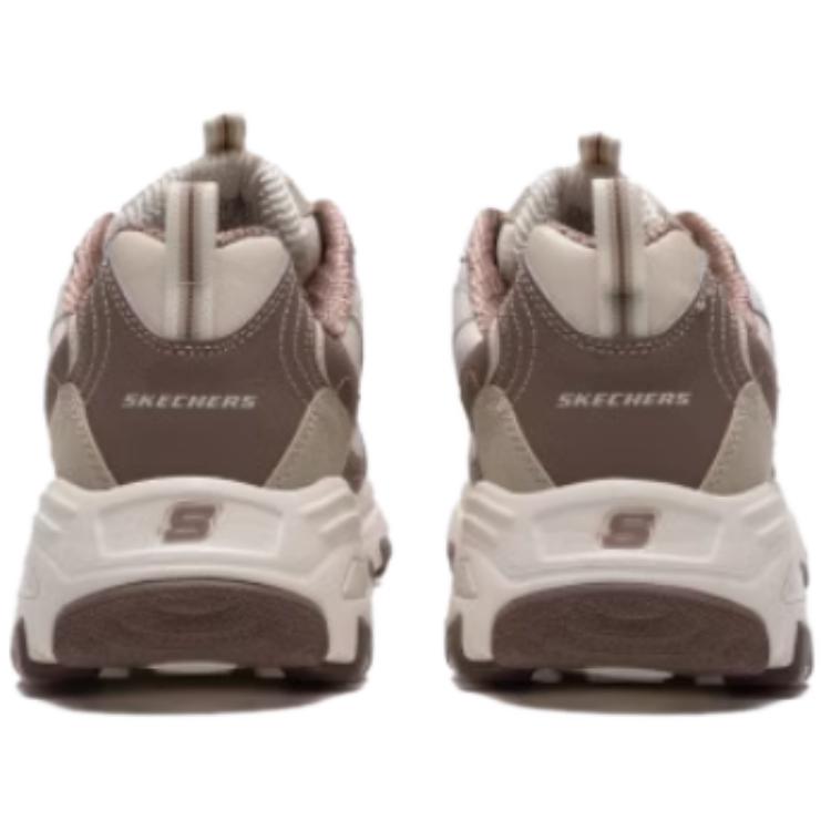Skechers DLites 1.0 Sport Lifestyle Series Trendy Durable Low-Top Dad Shoes Men Sneaker Beige 52675-NTBR
