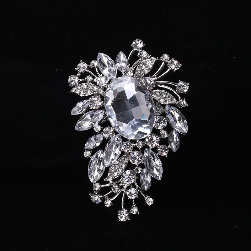 Legierung Mode Kreative Persönlichkeit Kristallglas Brosche Brosche Brosche Damen Kleidung Zubehör