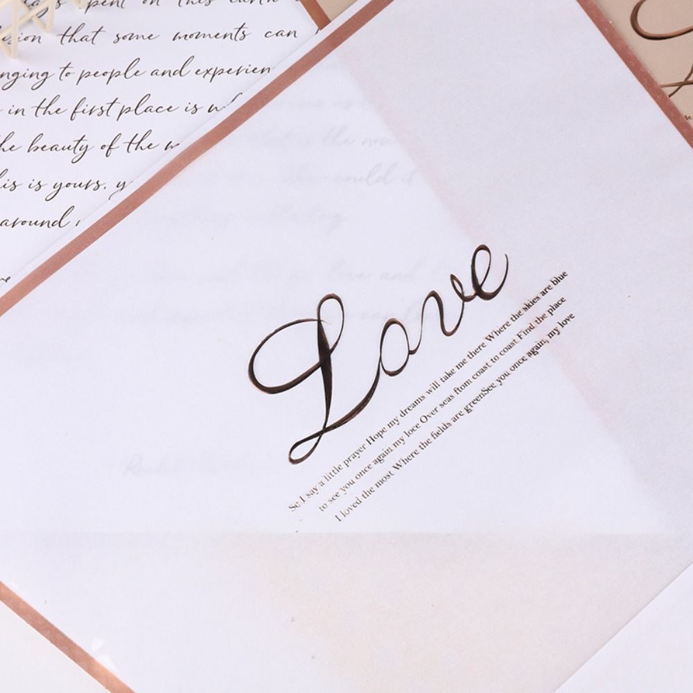 20PCS Hot Stamping Foil Bouquet Packing Bag Plastic Rose Wrapping Bag Flower Packaging Bag