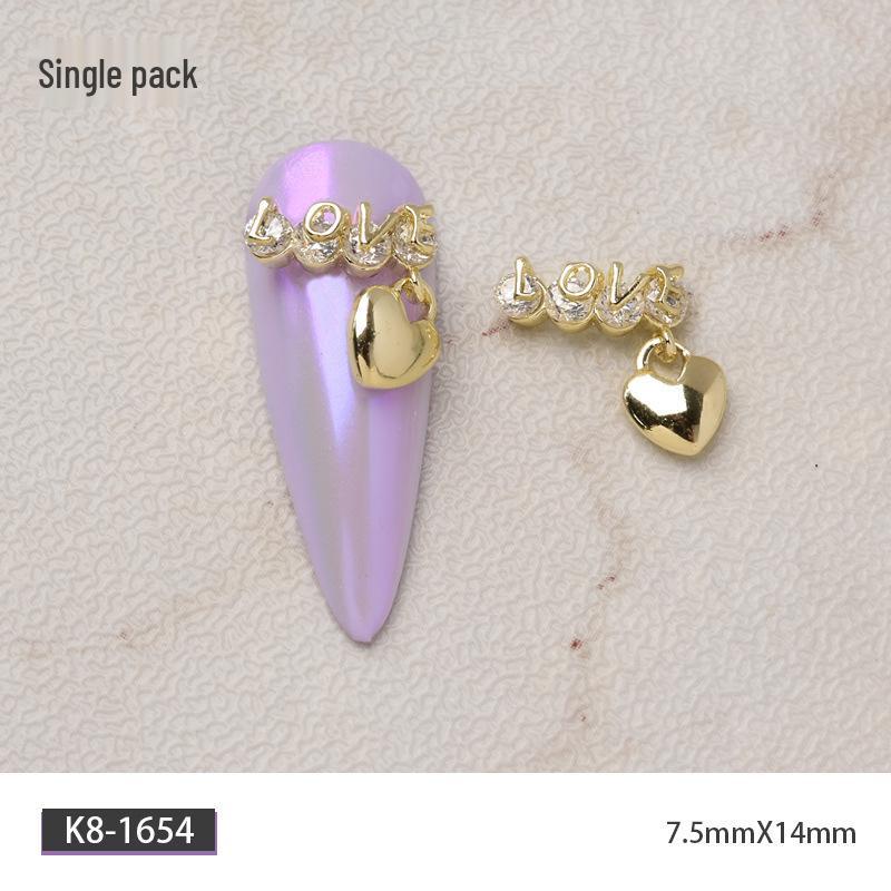 Luxury Zirconia Rhinestone Bow Nail Art Accessories
