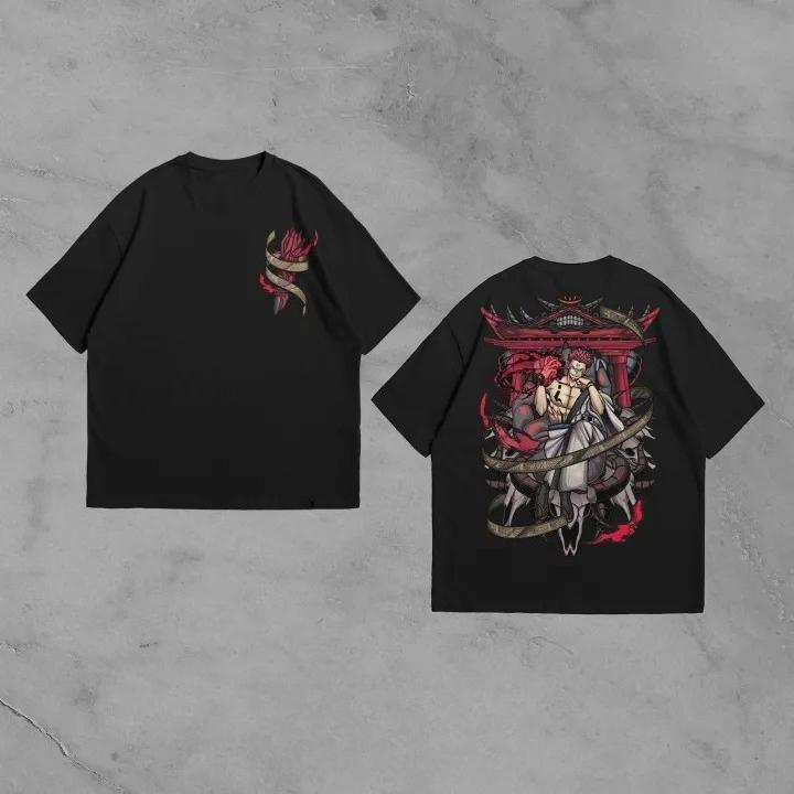 

2026 Summer Jujutsu Kaisen Anime RyoUnisex Sukuna Printed Loose Shortsleeved Pure Cotton Childrens Tshirt Unisex Casual Loose S