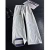 Splicing couple trousers design American sense casual quick-drying loose pants men's summer contrasting straight pants advanced