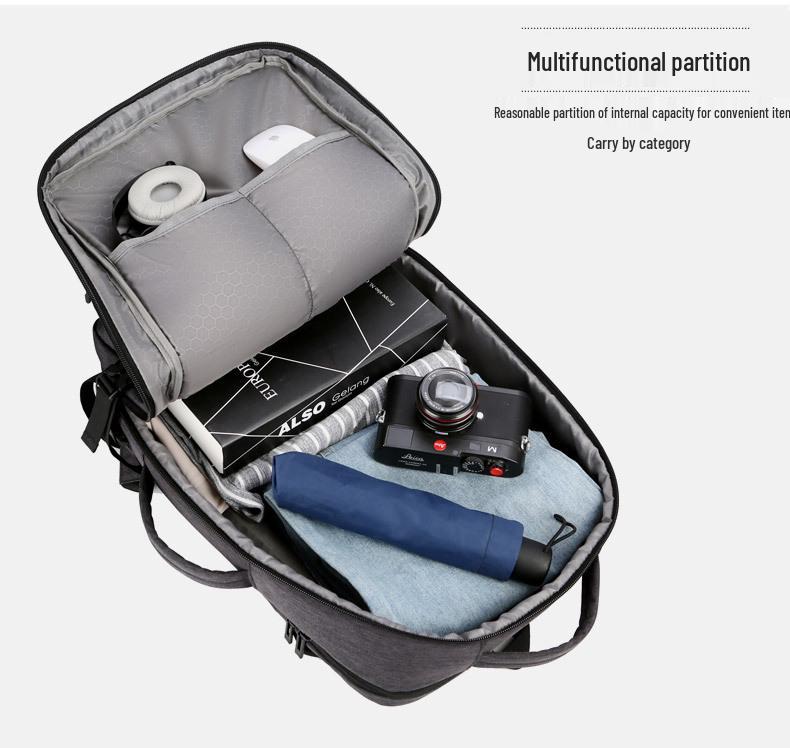 Expandable Waterproof Multi-Function Laptop Backpack for Commuting and Business