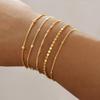 Gold Bracelets for Women, 14K Gold Plated Stackable Bracelet Stack Set Adjustable Charm Paperclip Chain Snake Link Layered Waterproof Jewelry Sets