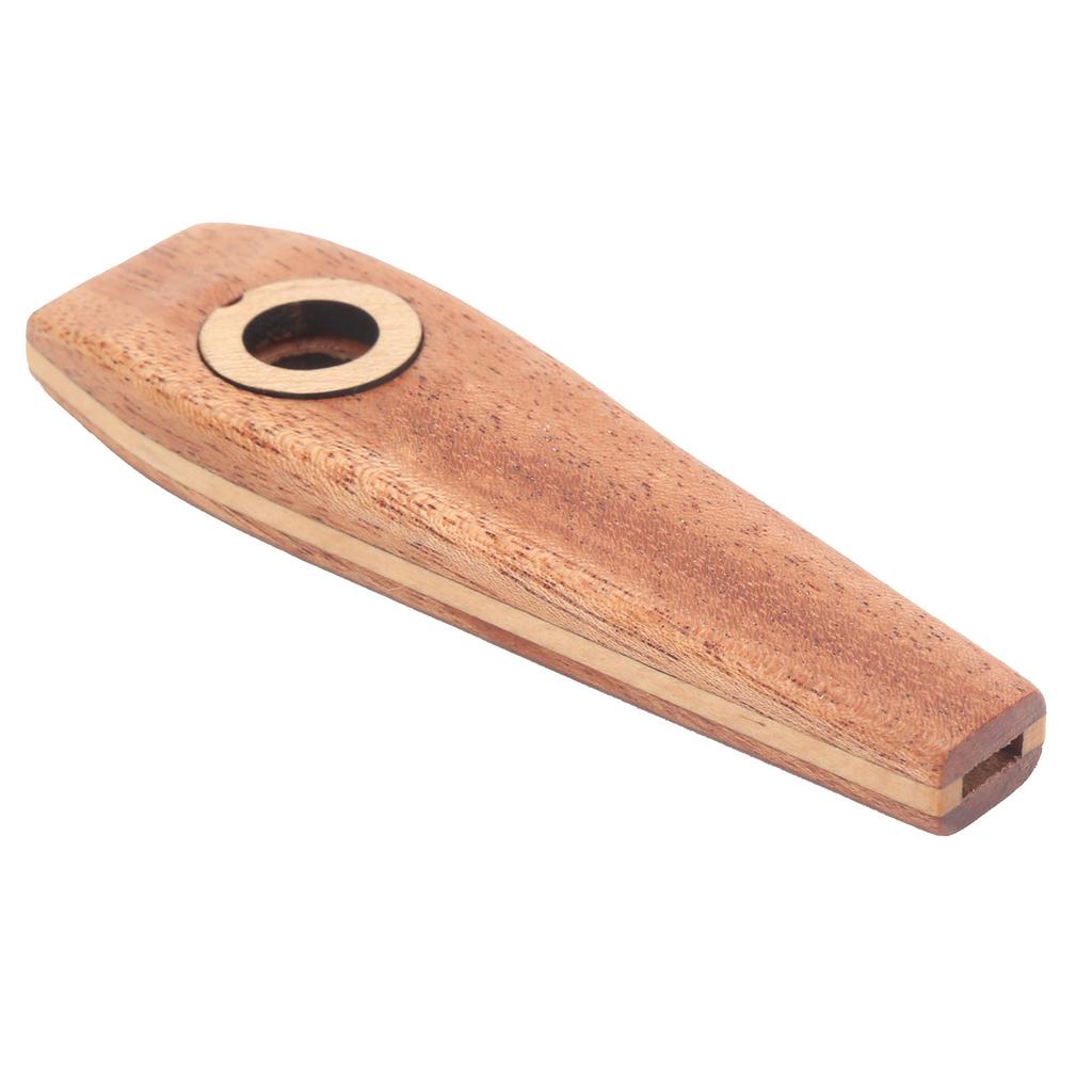 Wood Kazoo Flute Wooden Harmonica Guitar Accompaniment Diaphragm Mouth Music Wind Instrument