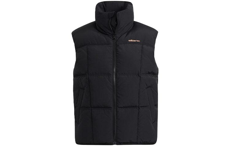 Adidas Neo Down Vests Women s Black Stand Collar Moderate H18630 M