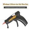 Wireless Rechargeable Hot Melt Glue Gun with Lithium Battery for DIY and Crafts - Portable and Multipurpose for Home and Kids.