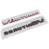 3D ABS Black Red Car Letters Logo V8 BITURBO Side Fender Badge Emblem Decal For Mercedes Benz AMG C63 E63S SL63 GLC63 G63 GLE63S